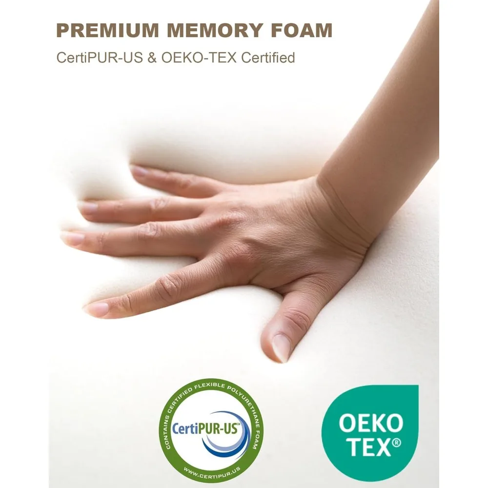 4" Queen Sofa Bed Mattress Replacement CertiPUR-US Certified Memory Foam Mattress Topper 5