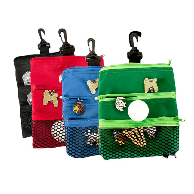 Golf Ball Bag Pouch With 2 Balls Bag For Ball Storage Portable And  Practical Golf Ball Case Waist Holder Bag Golf Accessories - AliExpress