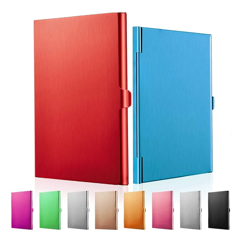Sleek Aluminum Alloy Business Card Holder and Wallet