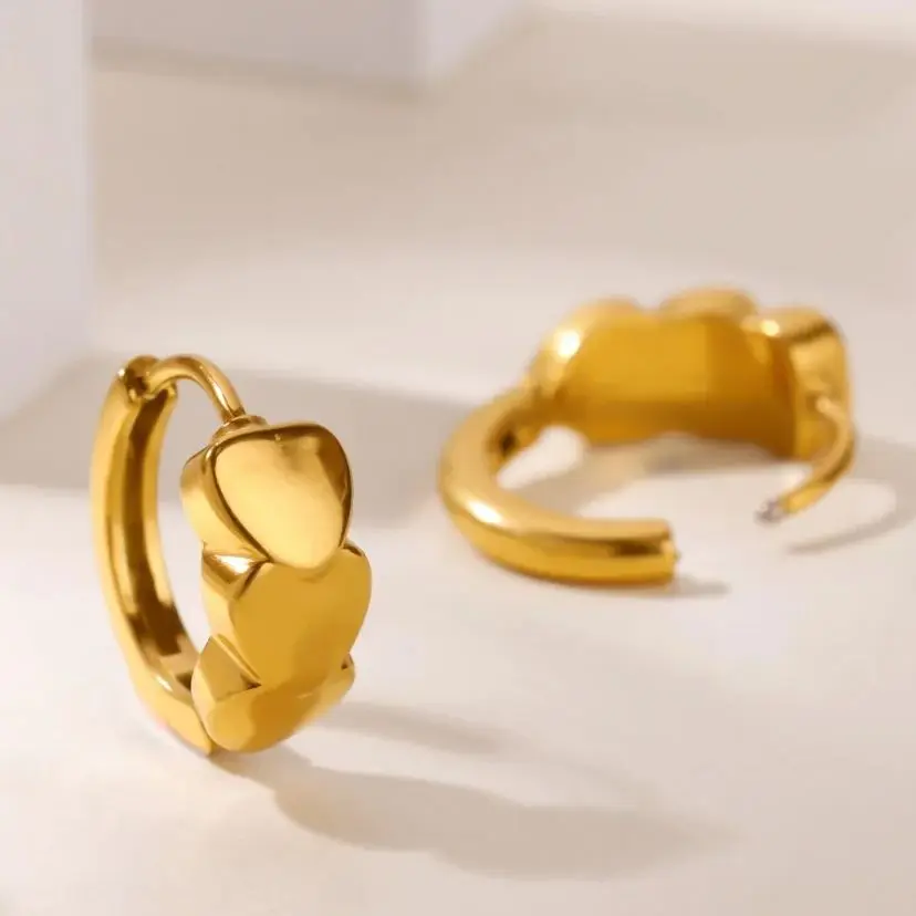 Heart Stainless Steel Earrings For Women