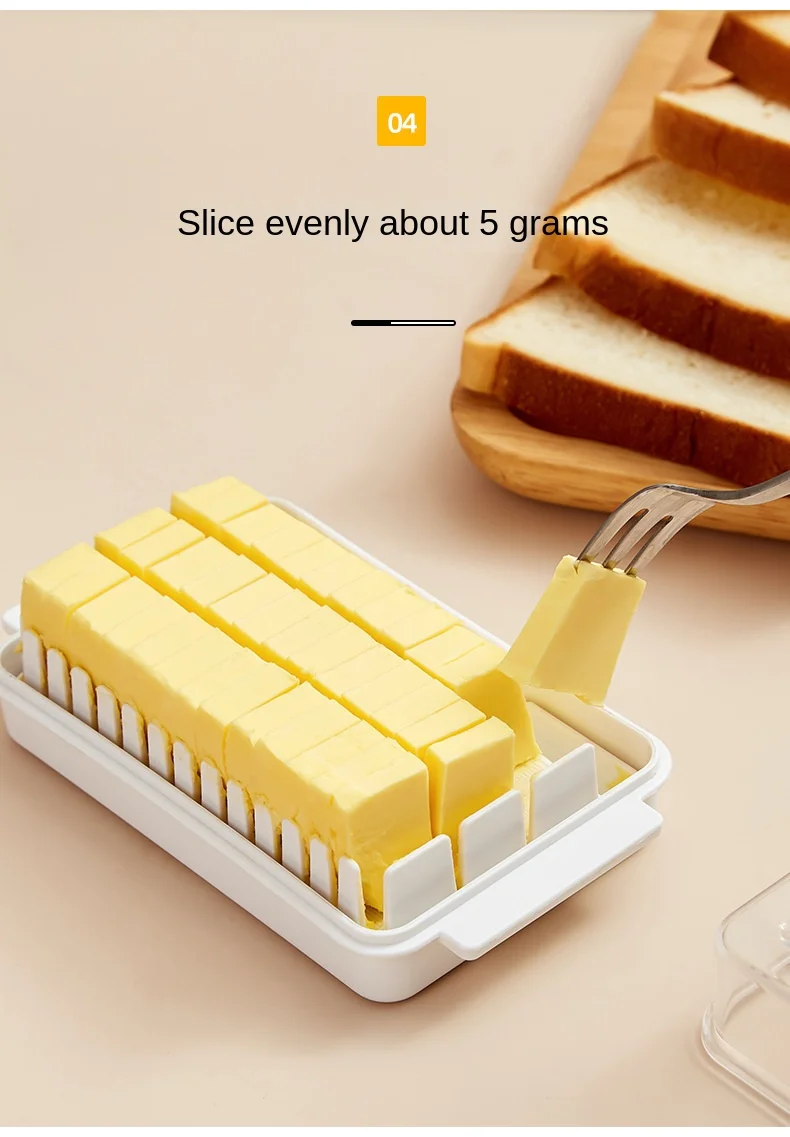 Description Picture 5 of itemButter Cutting Box Slicing Storage Baked Cheese Auxiliary Covered Knife Cutter Convenient household products simple Organizer
