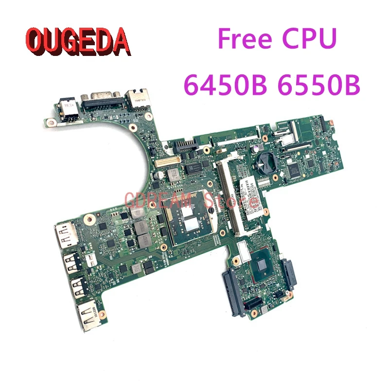 

Материнская плата OUGEDA 6050A2326601-MB-A02-001 613293-001 для ноутбука HP Probook 6450B 6550B, материнская плата HM57 GMA HD DDR3, бесплатный ЦПУ, полностью протестирована