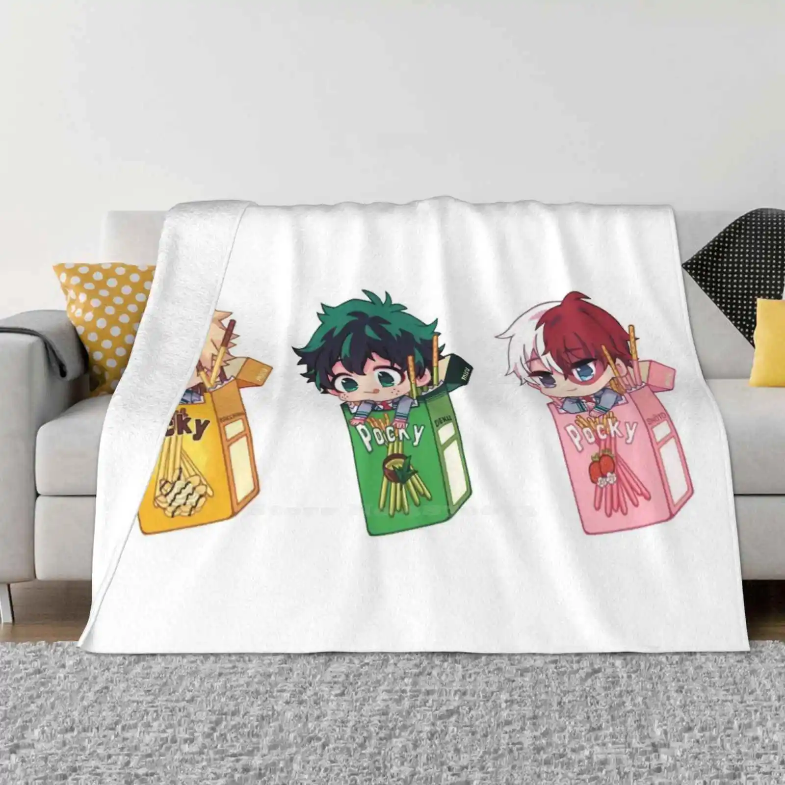 

Katsuki Bakugo X Izuku Midoriya X Shoto Todoroki New Print Novelty Fashion Soft Warm Blanket Boku No Hero Academia Bnha Mha