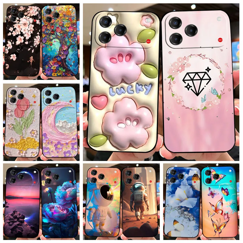 Stylish TPU Soft Silicone Protective Cover - Fashion Design Phone Case