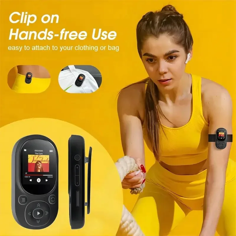 Compact 32GB MP3 Player with FM Radio and Pedometer