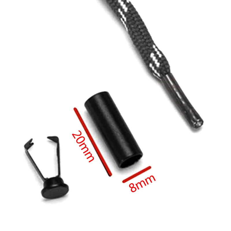 10 Stück DIY Metall Aglets Schnürsenkel zylindrische Spitzen Kopfs pitze Schutz Karte Seil Schnalle für Kleidung Pullover Hut Seil Kopf Schnalle – Detail 6