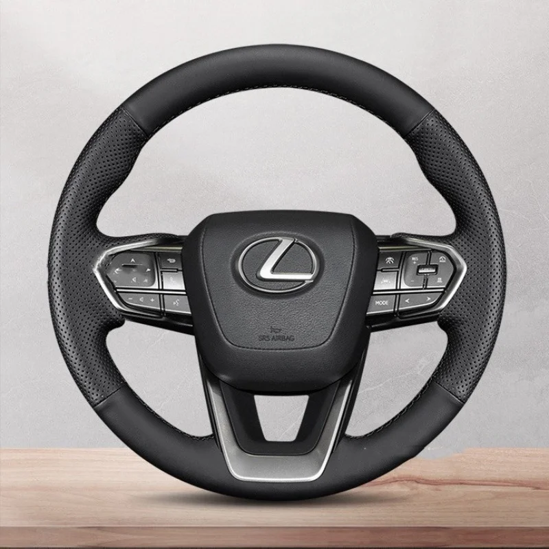 

Hand-Stitched For Lexus NX260 NX350h Car Steering Wheel Cover Durable Anti-Slip Leather Wrap Interior Car Accedorios Decorate