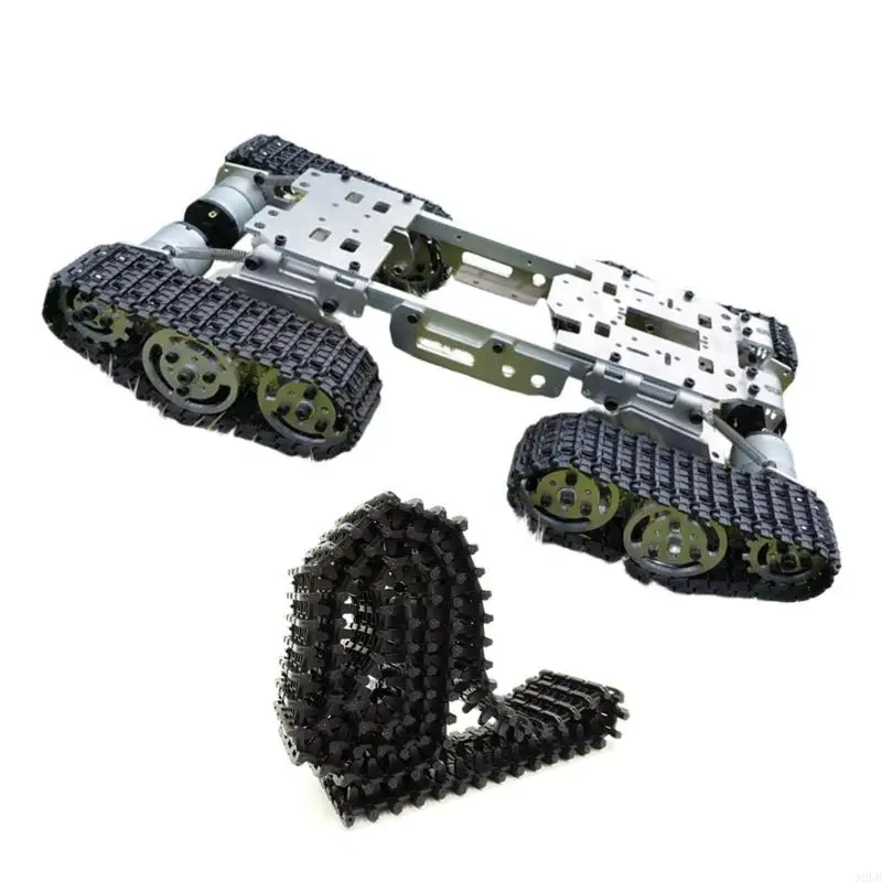 Metall- und Kunststoff-Roboterpanzer-Auto-Chassis-Gleisbasis für DIY-ferngesteuerte Spielzeugmodelle mit erweiterter Existenz – Detail 3