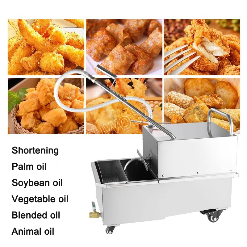 Commercial Cooking Food Oil Filter Machine Stainless Steel KFC Cooking Oil Filter Cart Fryer Deep Fryer Filter Machine 6