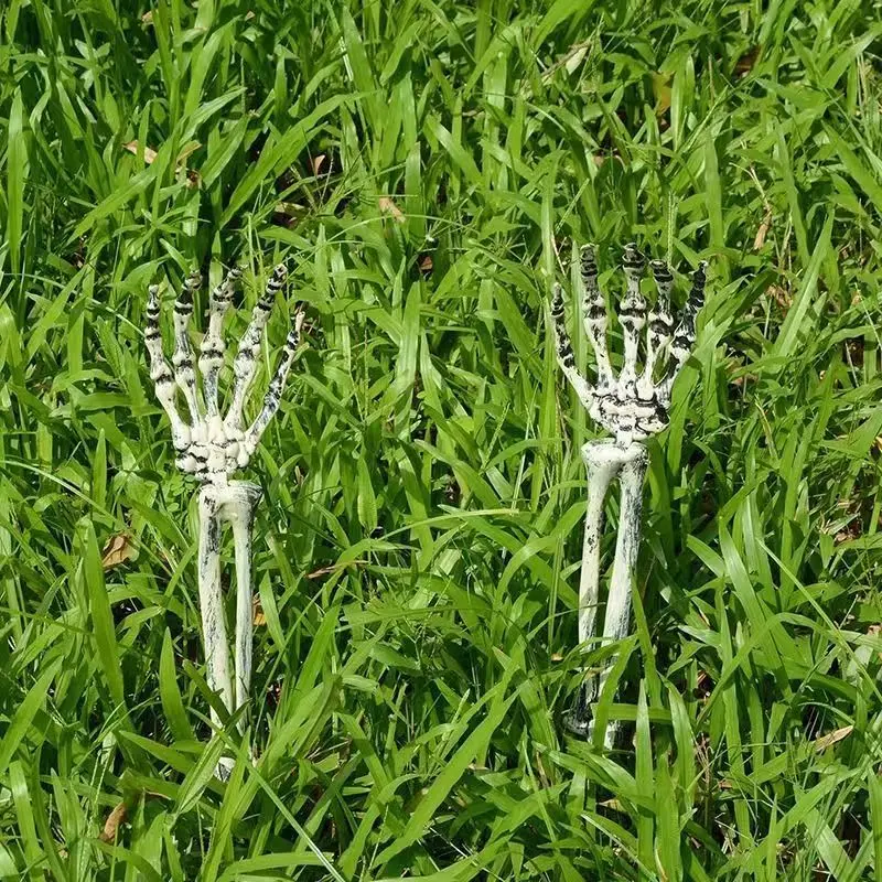 Garden Decoration Holiday Skull Bone Props Ground Breaking Horror Halloween Decoration Skull Party Accessories Gift Decoration