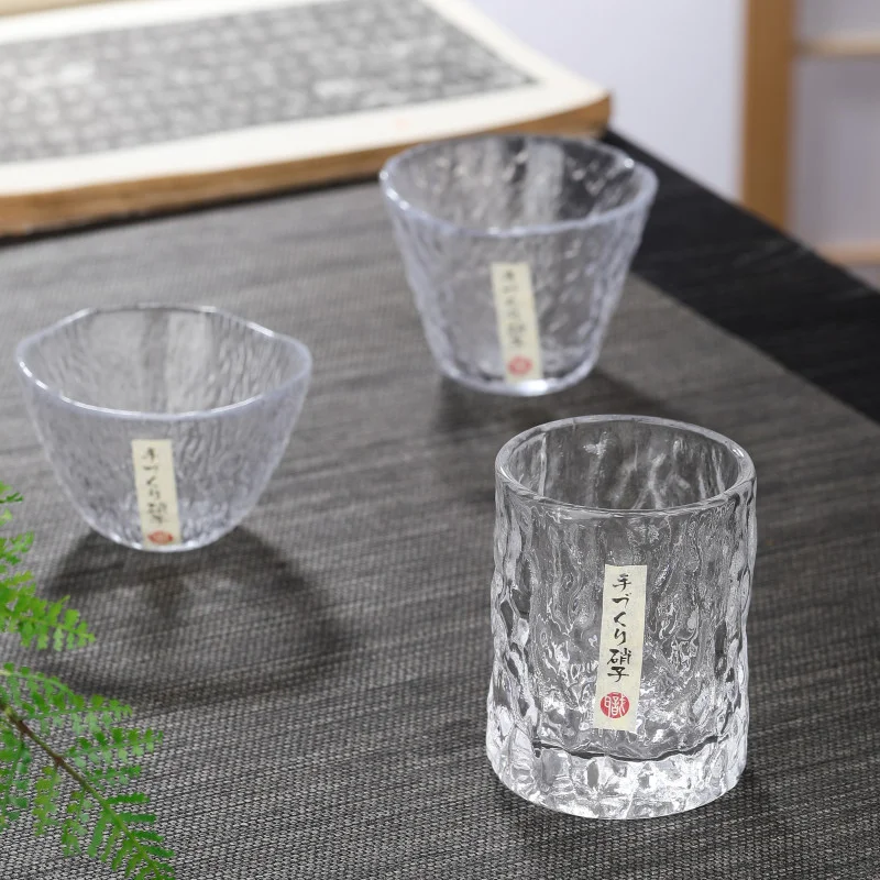 Glass Cup Japanese Style Fuji Mountain Glass Cup Fashioned Rock Glasses Heat-resistant Glass Water Cup Coffee Red Wine Whiskey