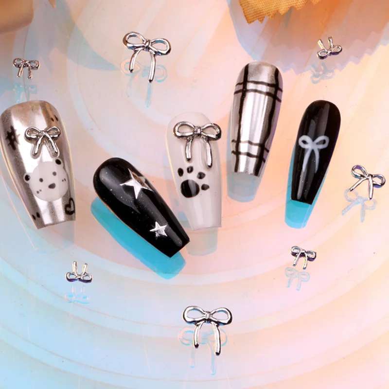 TSZS 3D Exquisite Japanese Alloy Nail Art Charms Luxury Kawaii Bow Jewelry Nail Rhinestone Decoration DIY Accessories Best Sellers In Beauty & Health