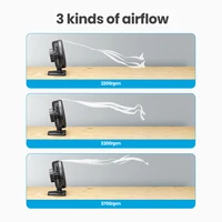 GAIATOP Mini USB Desktop Fan Portable Fan Desktop Office USB Quiet Cooling Fans Three Speed Adjustment Suitable For Home Office 2