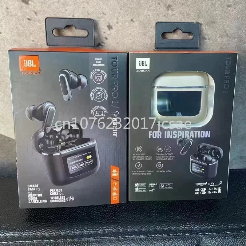 Original JBL Tour PRO 2 True Wireless Bluetooth Earphones Stereo Earbuds sports Headphones with Smart LCD Screen HK version bluetooth earphones