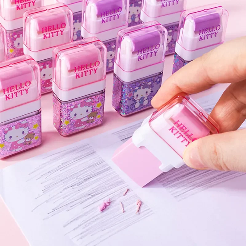 Sanrio Hello Kitty Roller Eraser 2Pcs pencil eraser,eraser pen,plasticine eraser,eraser refillable pen,biscuit eraser,kneadable eraser,retractable eraser