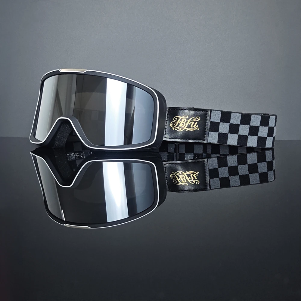 Scratch Resistant Motorbike Eyeglasses High Quality Lens Keep Clear View On Long Distance Outdoor Trip