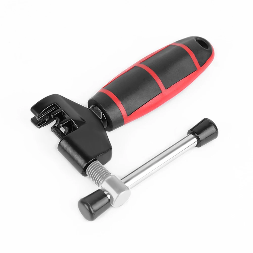 Bike Chain Link Remover Red Portable Bicycle Chain Remover Tool Steel Bicycle Handle Chain Cutter Bicycle Chain Disassembly Tool