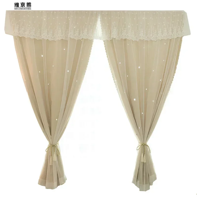 

22469-STB-Double Layer Full Blackout Curtains Solid Color Insulated Complete Blackout Draperies With