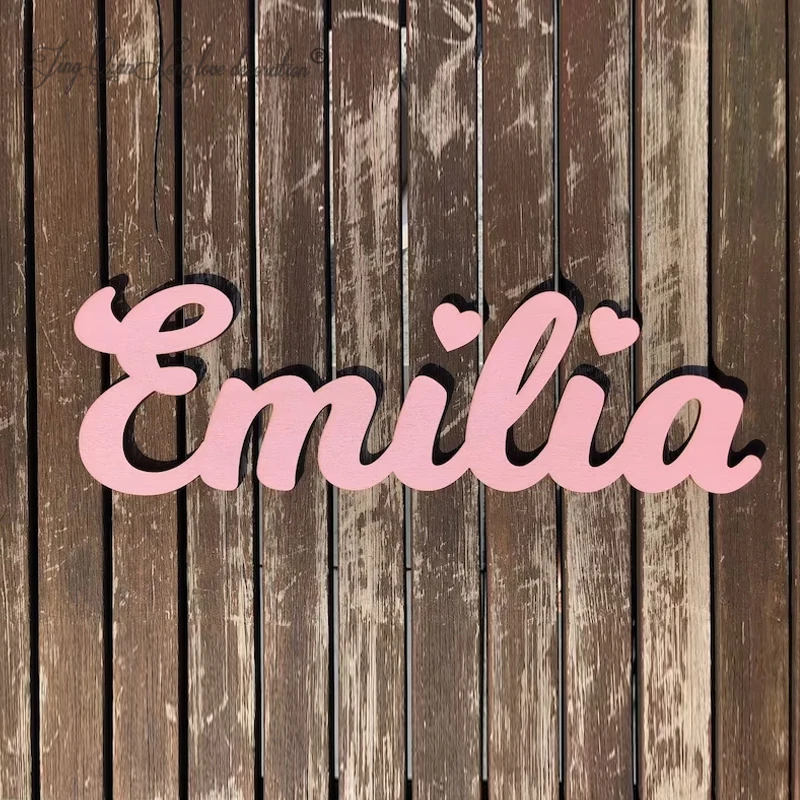 

Custom Personalized Wooden Name Sign Large size Letters Baby Name Plaque PAINTED nursery name nursery decor wall art