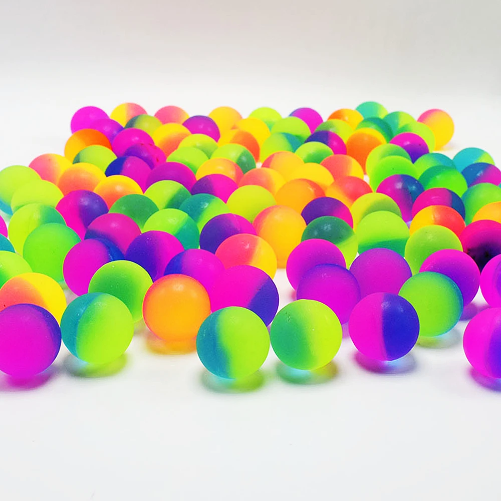 Outdoor Bounce Ball Game Kids Party Toys Birthday Gift Giveaway Pinata Filler Halloween Christmas Carnival Party Gift 10Pcs 25mm bouncing balls toy