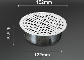 สแตนเลสห้องน้ําท่อระบายน้ําผม Catcher ระเบียงระบายน้ําปลั๊กสวนกลางแจ้งหลังคา Anti-blocking ชั้นกรอง 10