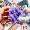 1pc Natural Grape Agate Crystal, Purple Cluster Rough Gemstone, Mineral Specimen for Rock Collection, Home Decor, Crystal Gifts 3