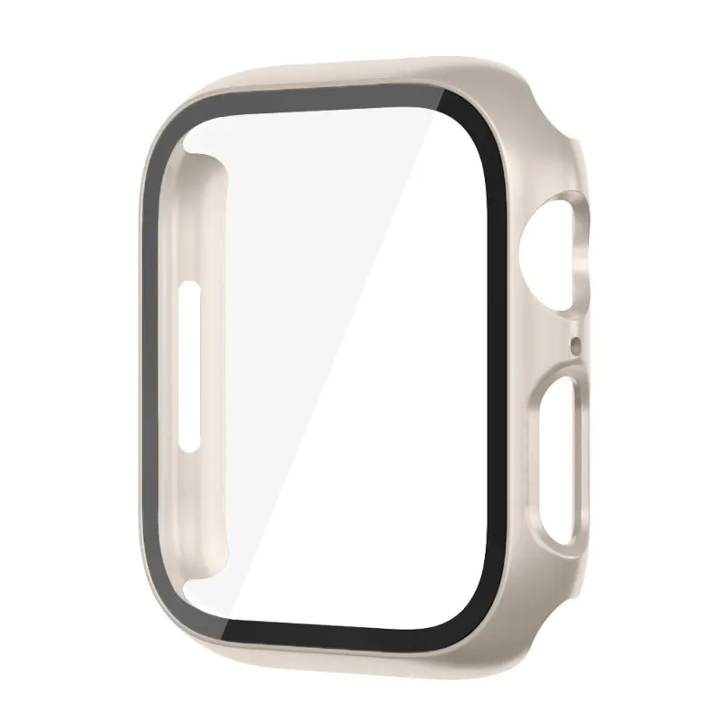 Durable Glass Case for Apple Watch - PC Screen Protector Cover and Accessories