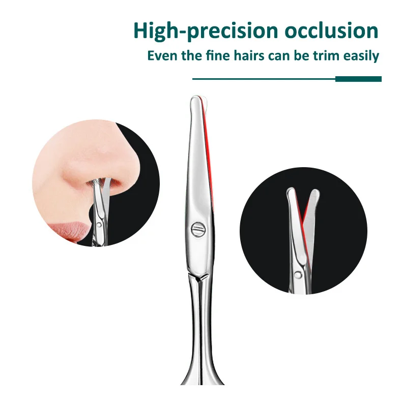 Professional Stainless Steel Precision Nose Hair Remover Tool Nose Hair Scissor 5