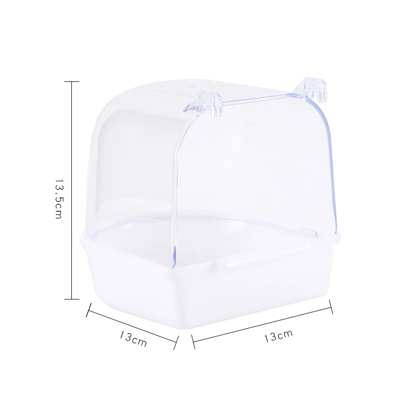 New Bird Water Bath Tub For Pet Bird Hanging Bowl Parrots Parakeet Birdbath