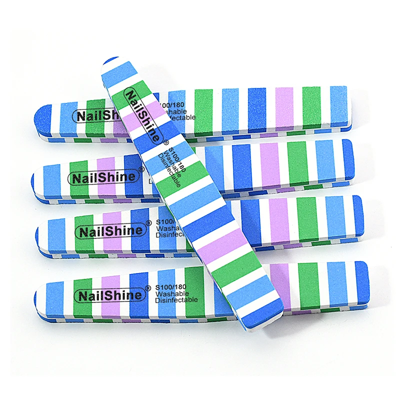 

20/50 Pcs Nail File Sanding 100 180 Washable Professional Sponge Pedicure Manicure Polish Salon Block Nail Art Tools Wholesale
