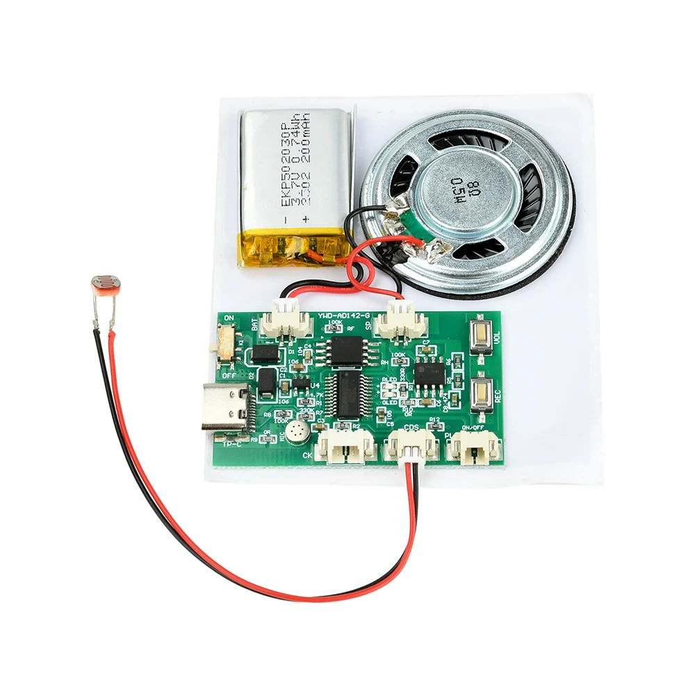 DIY recording and playback module 8M USB Recordable Birthday Card Music Voice Module Chip for DIY Voice Audio toy Greeting Card