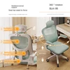 New Pink Breathable Comfortable Mesh Office Chair Latex Cushion Spine Protection Design Student Multifunctional Computer Chair 4
