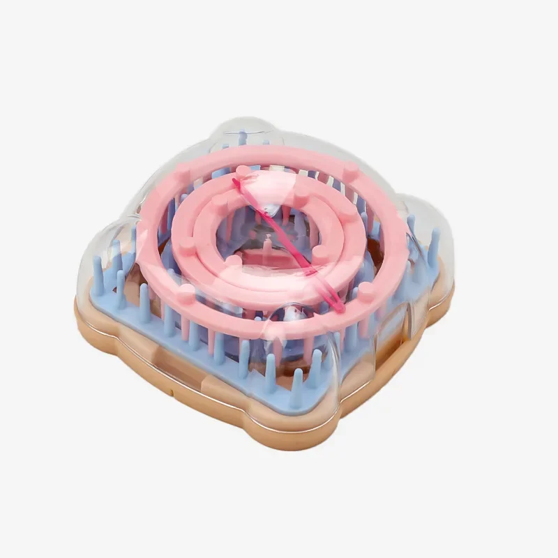 Knitting Ball Making Machine Yarn Weaving Tools Flower Mesh Square Shape Flower Making Machine 6 / Set Yarn Knitting