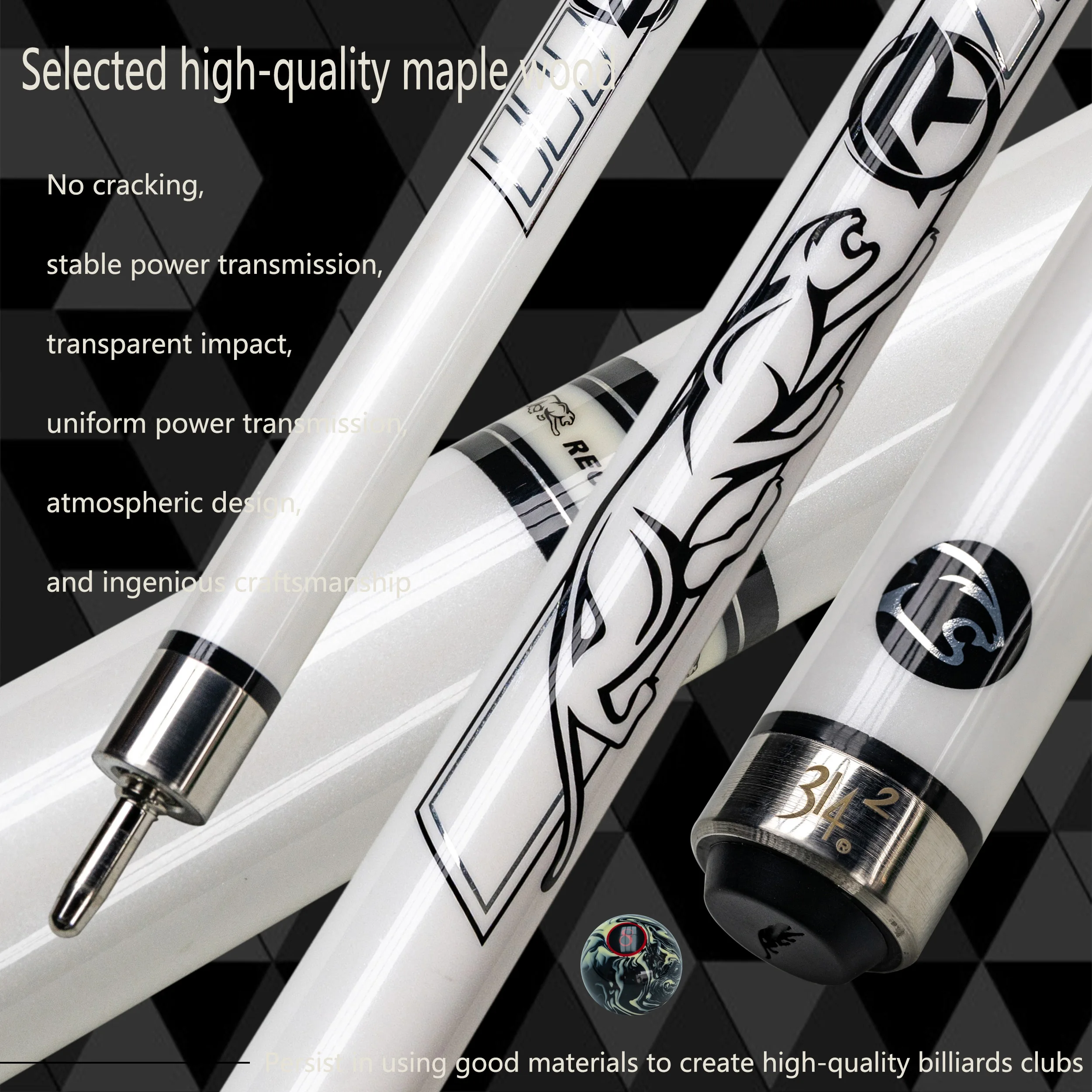 Carbon Maple Pool Cue 1