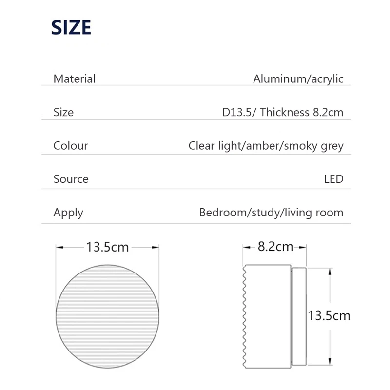 LED Wall Lamp Wall Light Nordic LED Wall Lamp Designer Small Wall Sconces Bedside Room Decor Light Living Room Hotel Aisle Smoke Grey Lighting Fixture