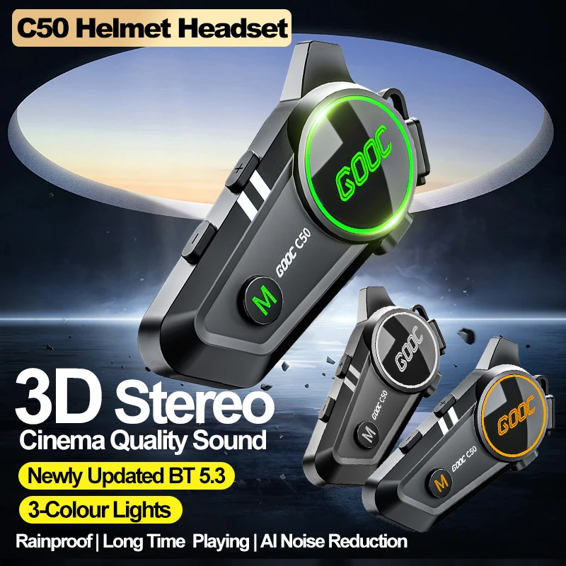 Helmet Bluetooth Waterproof Handsfree