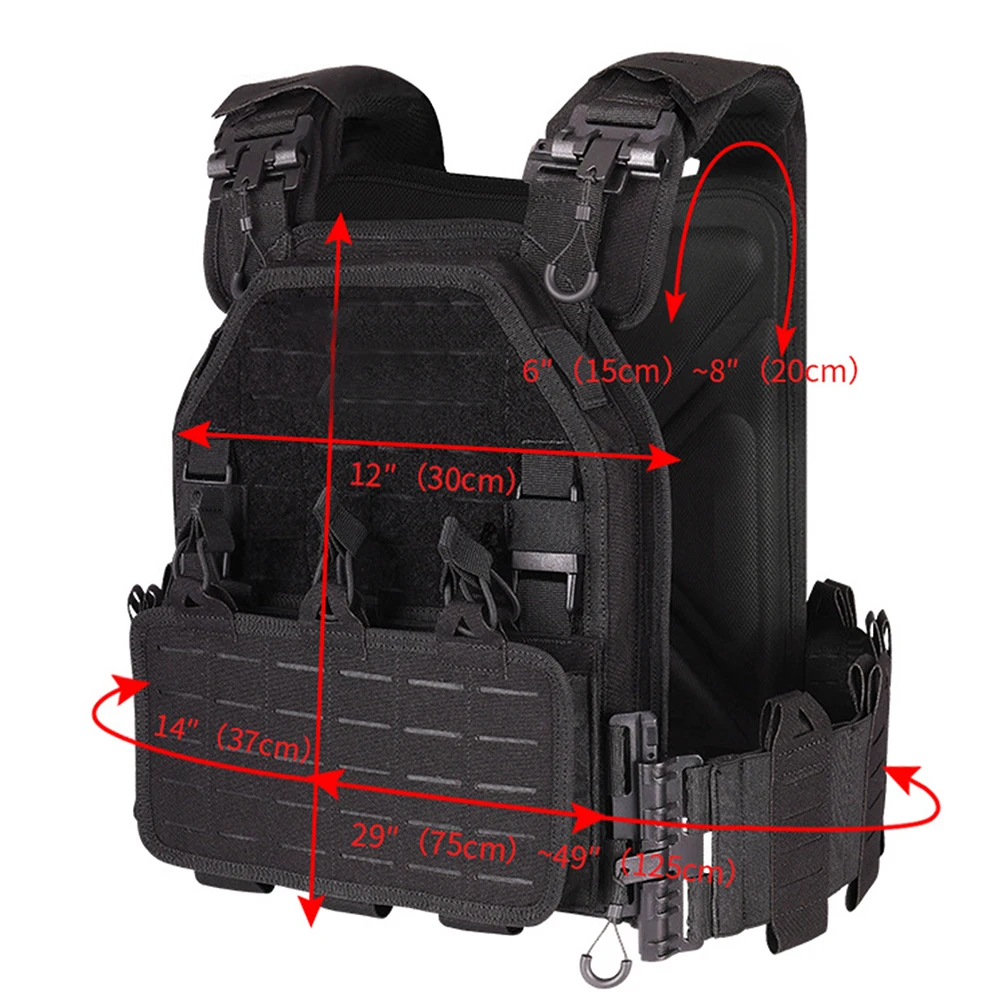 Molle Plate Carrier Vest Waterproof Men Tactical Vest Multifunctional Combat Camo Military Army Airsoft Outdoor CS Hunting