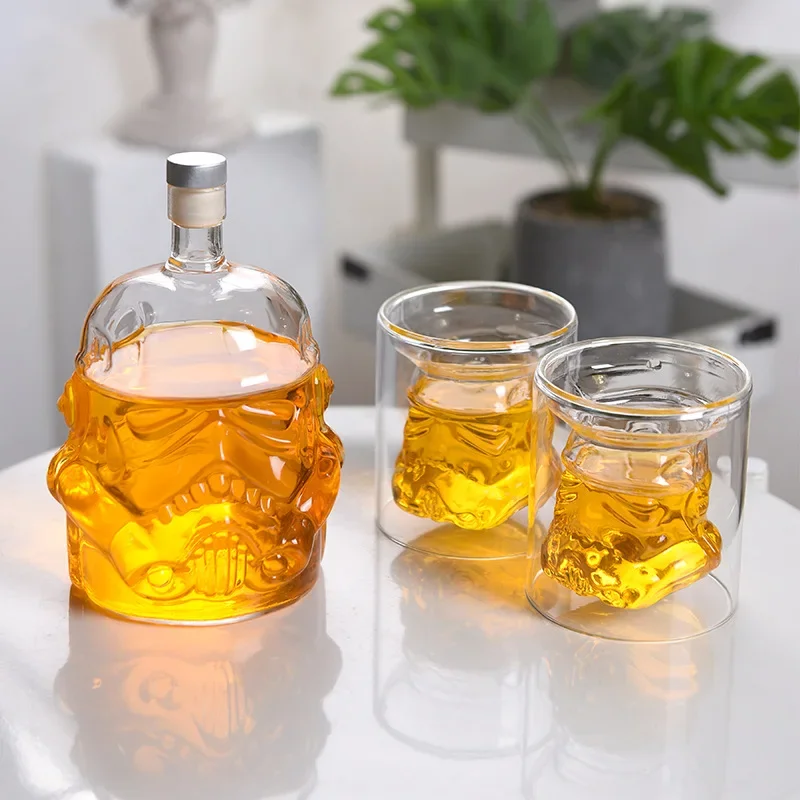 Creative Storm Trooper Decanter White Soldier Glass Jug Liquor Bottle Whiskey Wine Brandy Scotch Bourbon Vodka Decanter Gifts,whiskey decanter set