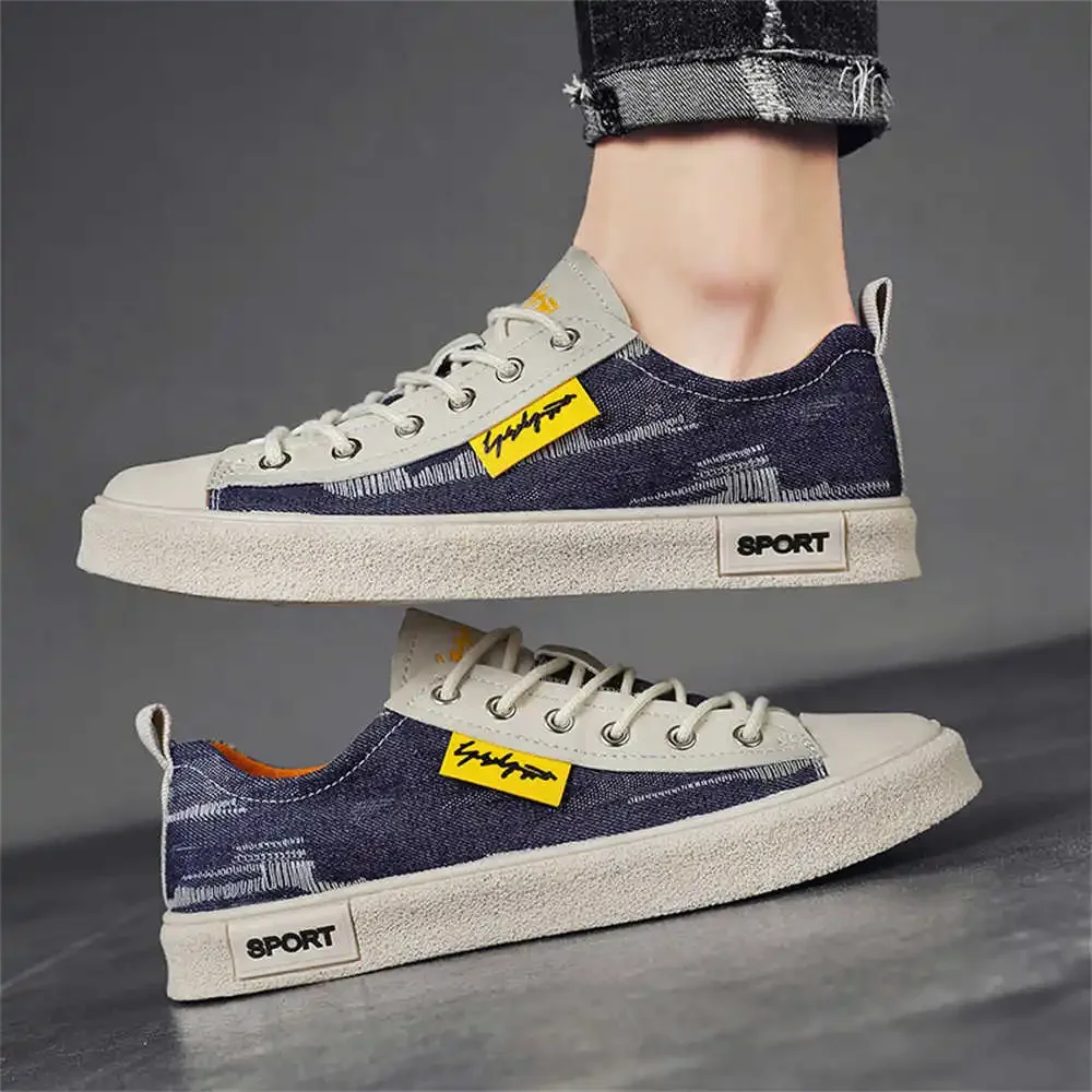 

canvas autumn-spring white tennis man Size 50 shoes green sneakers for men sport hand made importers collection YDX1