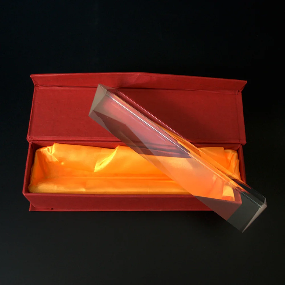 Triangular Prism Students Optical Glass Large Mitsubishi Mirror Teaching Experiment Rainbow Photo Mega Seven-color Light