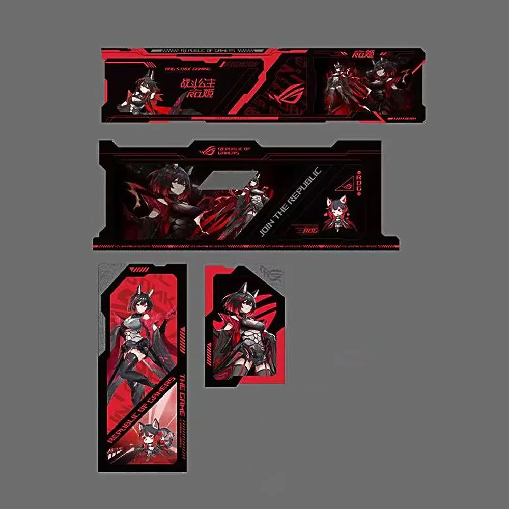 MOD ROG Helios GX601 Case Lightboard Kit 5V ARGB UV Laser Engraved Plate PC Gamers Cabinet Shroud Refit Panel AURA SYNC