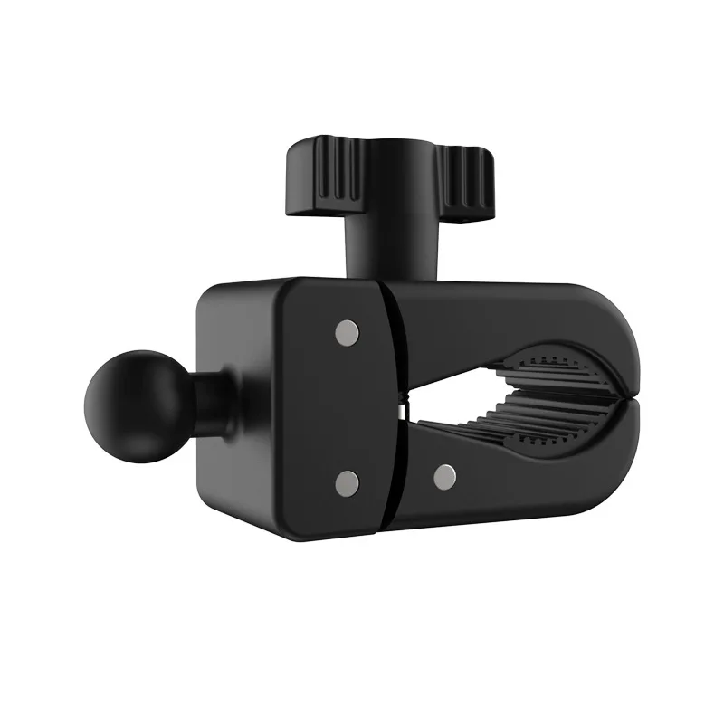 Motorcycle Bike Handlebar Rail Mount, 17mm Ball Head Claw Clamp Base Dual Socket Arm for Gopro 11 insta360 X3 Cameras Accessories