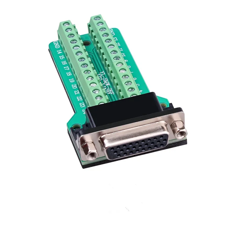 D-subコネクタ メスソケット 15-ピン 3-行ポート 端子 ブレークアウト