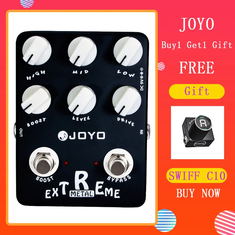 

JOYO JF-17 Extreme Metal Distortion Guitar Effect Pedal True Bypass Metal Rock and Punk Sounds Electric Guitar Parts & Accessory