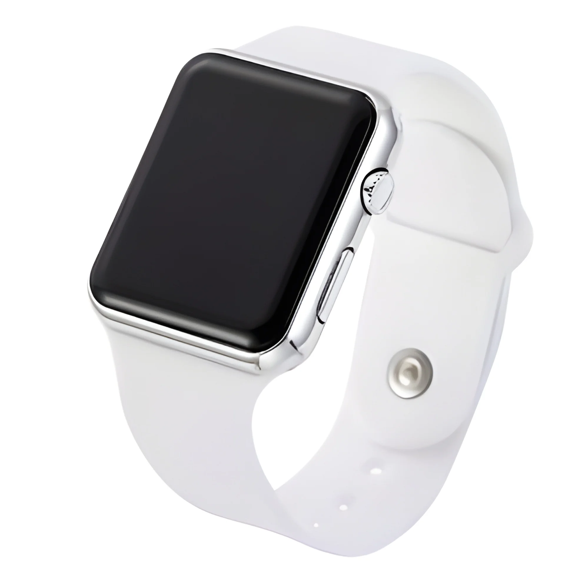 New fashion creative led square thin electronic watch sports display electronic silicone watch 4