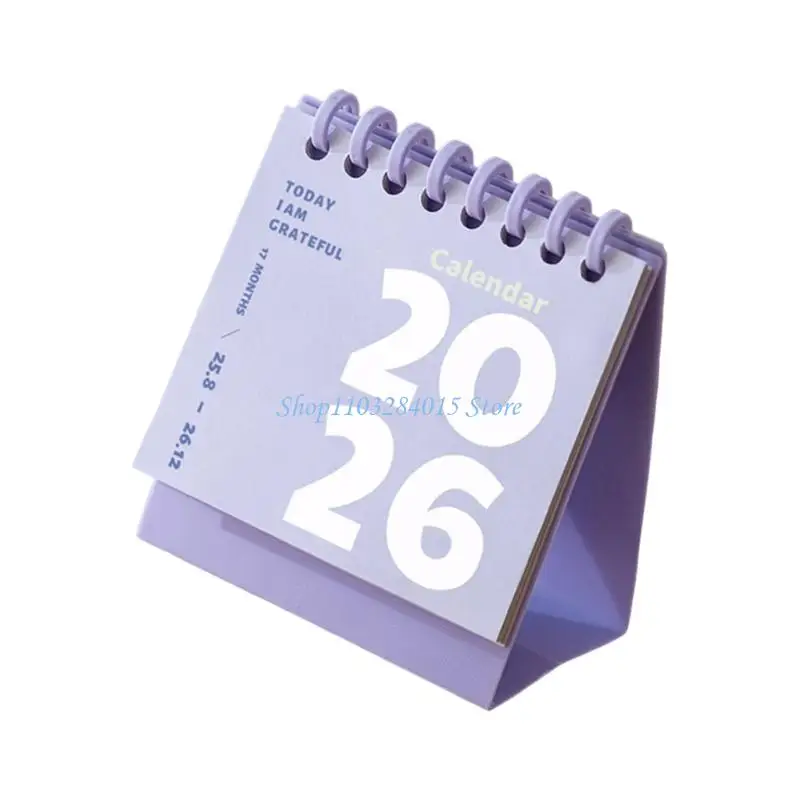 Compact 2026 Desktop Calendar - 12-Month Office Planner