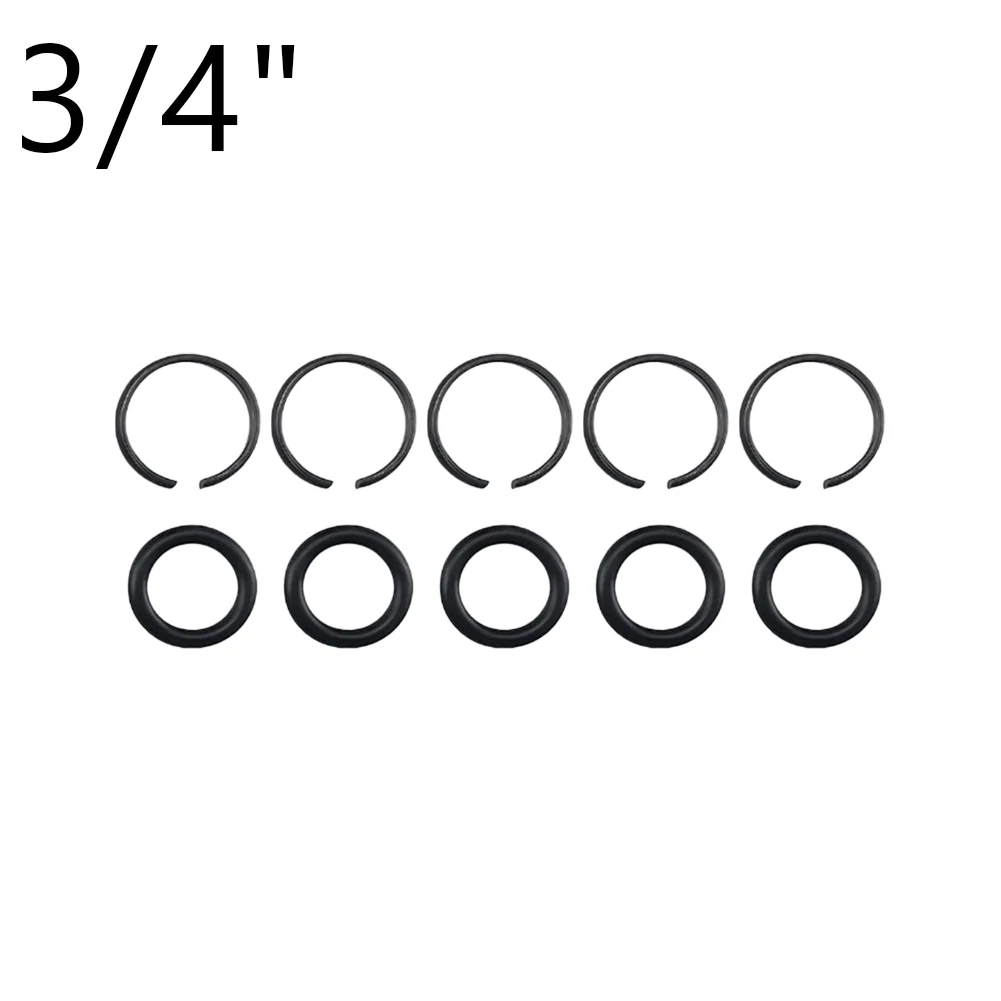 5 Sets Pneumatic Impact Wrench Socket Retainer Rings O-Ring 1/2 3/8 1in Pneumatic Impact Wrench Socket Fixing Ring Kit pneumatic wrench socket ring kit