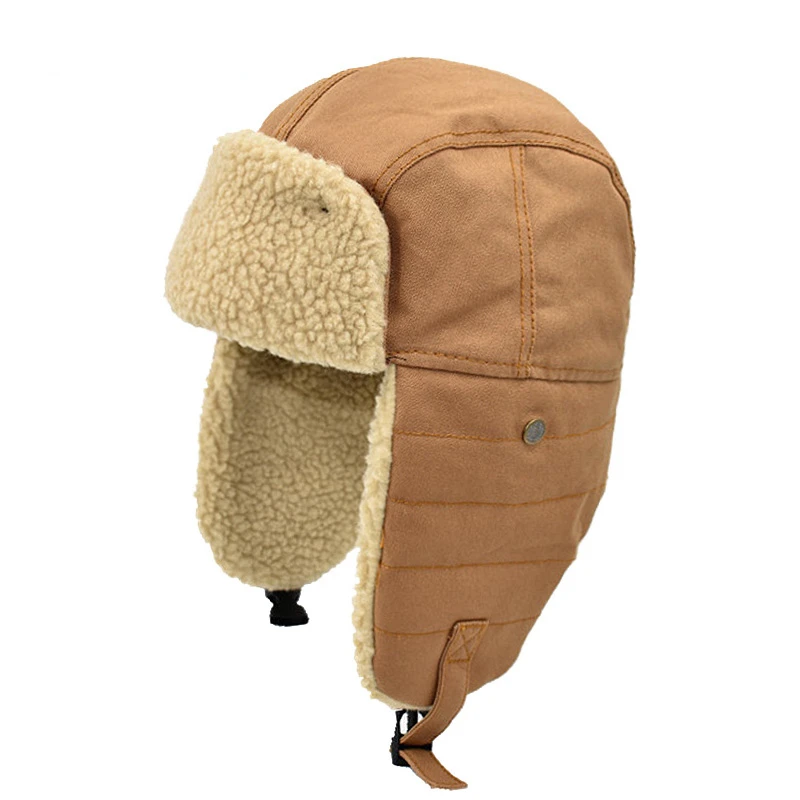 Winter Hat Windproof Cycling Skiing Winter Snow Hats Warm Bomber Hats Earflap Hat Men Women Ear Flap for Women winter hat knitted earflap hat