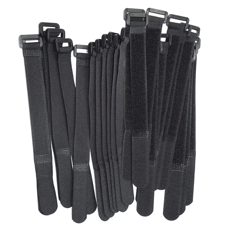 Reusable Fastening Bike Tie 10Pcs 2*20cm Loop Durable Multil Purpose Self-adhesive Strap Cable Ties Adjustable
