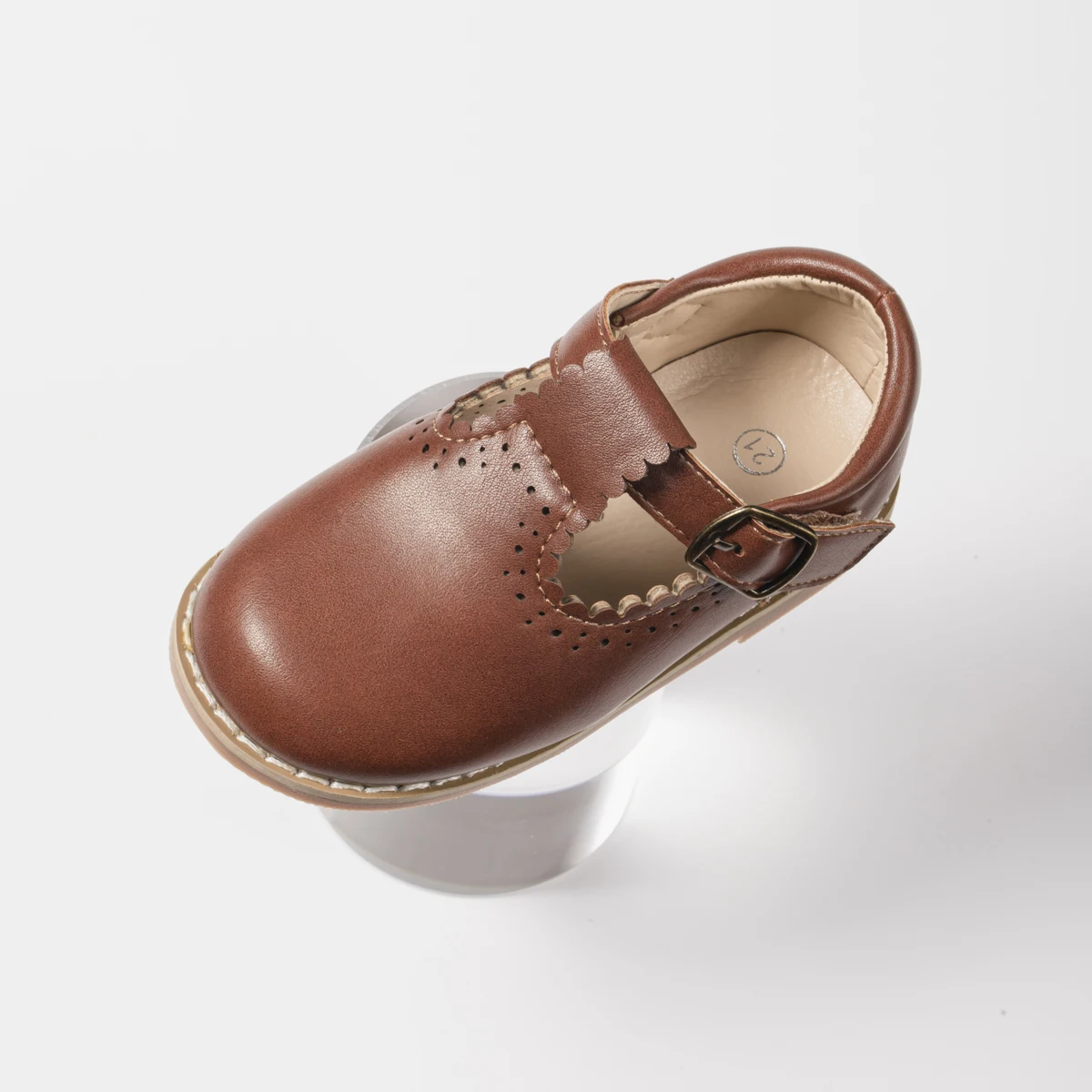 Neue Kinder Retro Leder Schuhe Kinder Mode Design Gummi Weiche Anti-Slip Flache Sohle Jugendliche Teenager Casual Wanderschuhe – Detail 21